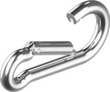 Карабін пожежний Металвіс (Metalvis) цинк білий, 4*40 мм 000-10729009-8487 фото