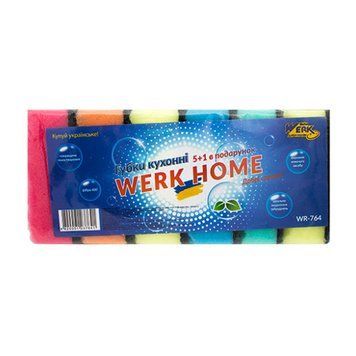 Губка кухонна Верк (Werk), 10*7*3.8см, 6шт 000-98870551-178 фото