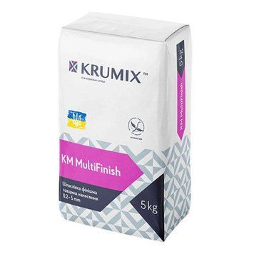 Шпаклівка гіпсова фінішна Крумікс (Krumix) КМ MultiFinish, 5кг 000-98870308-6933 фото