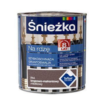 Емаль на іржу молоткова Снєжка (Sniezka) бразовий махагон, 0,65 л 000-10308013-3433 фото