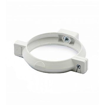 Кронштейн труби на два кріплення Ренвей (RainWay) 90, білий, d75мм 000-13201096-1860 фото