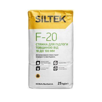 Стяжка для підлоги Сілтек (Siltek) F-20, 10-100мм, 25кг 000-20305651-6285 фото