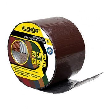 Стрічка покрівельна герметизуюча Аленор (Alenor), коричневий, 10см*3м 000-98867499-2784 фото