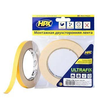 Стрічка двохстороння НРХ, ULTRAFIX DSU1205, 12мм*5м 000-2140189-2155 фото
