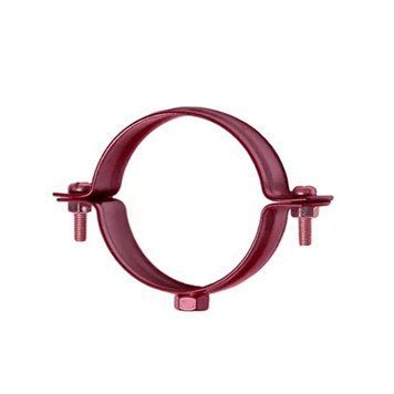 Кронштейн труби металевий під систему RainWay 90, червоний, d75мм 000-13204154-2585 фото