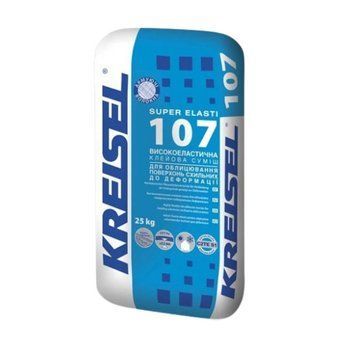 Суміш клейова для плитки та мармуру супереластична Крейзель (Kreisel) 107, 25кг 000-10601007-4035 фото