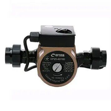 Насос циркуляційний Optima OP25-60 180 мм + гайки + кабель з вилкою 000-94209382-9764 фото