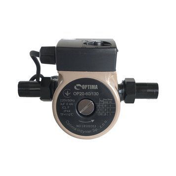 Насос циркуляційний Optima OP25-60 130 мм + гайки + кабель з вилкою 000-94209381-9765 фото