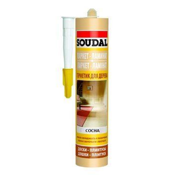 Акриловий герметик Соудал (Soudal) для паркета, сосна, 300мл 000-11502065-7191 фото