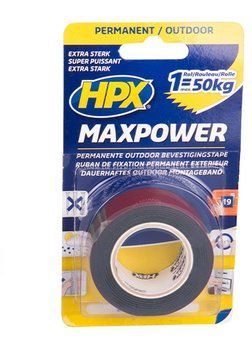 Стрічка двохстороння HPX, MAXPOWER OT2502, 25мм*1,5м 000-2140200-2159 фото