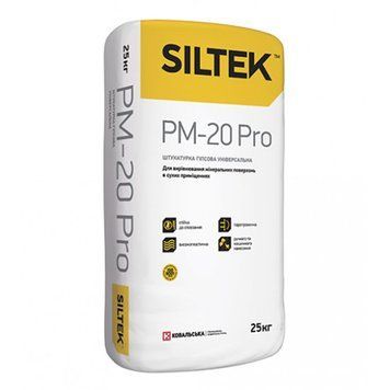 Штукатурка гіпсова універсальна Сілтек (Siltek) PM20 Pro, 25кг 000-98866311-6791 фото