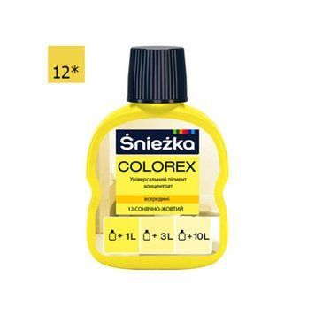 Фарбник Снєжка (Sniezka) Colorex №12 (сонячно-жовтий), 100 мл 000-10304002-3672 фото