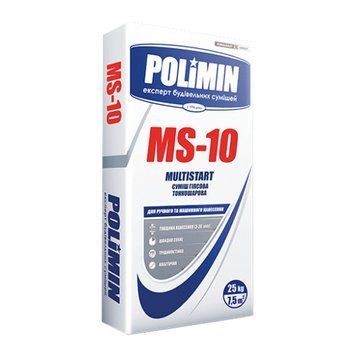 Штукатурка гіпсова тонкошарова Полімін (Polimin) MS-10, 25кг 000-98876469-6792 фото