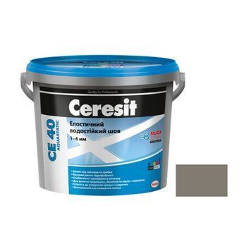 Шов кольоровий еластичний водостійкий Церезіт (Ceresit) СЕ40, №07, сірий, 2кг 000-10109026-6243 фото