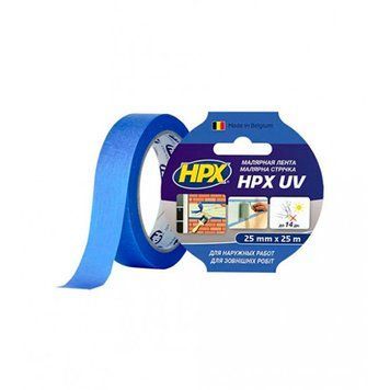 Малярна стрічка фасадна УФ-стійка HPX UV, синій, 25мм*25м 000-98870476-2040 фото