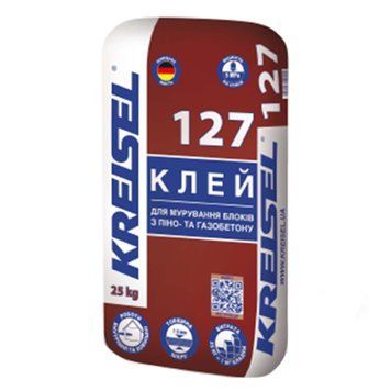 Клей для мурування блоків з піно- та газобетону Крайзель (Kreisel) 127, 25кг 000-98863413-4095 фото