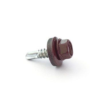 Гвинт покрівельний для дерева Шток (Shtock) EPDM, вишневий RAL3005, 4.8*19мм, 250шт 000-98864343-8763 фото