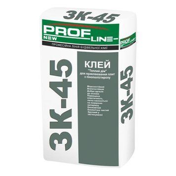 Суміш для приклеювання ППС та МВ Профлайн (Profline) ЗК-45, 25кг 000-98875845-4048 фото