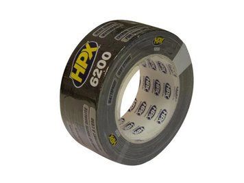 Стрічка армована одностороння, HPX 6200 CB5025, чорна, 50мм*25м 000-2140196-2174 фото