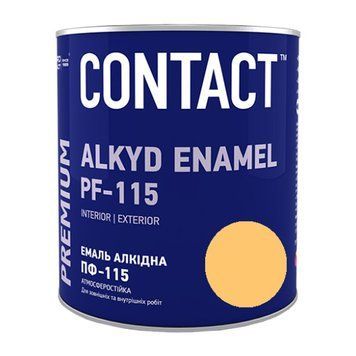 Емаль алкідна Дніпро-Контакт (Dnipro Сontact) ПФ115, глянцевий, бежевий, 2.8кг 000-94209485-3453 фото
