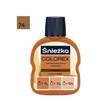 Фарбник Снєжка (Sniezka) Colorex №74 (коричневий) 100 мл 000-10304026-3653 фото