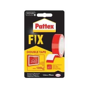 Cтрічка двостороння монтажна Патекс (Pattex) Fix, навантаження 120кг, 19 мм*1.5м 000-10120007-2229 фото