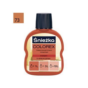 Фарбник Снєжка (Sniezka) Colorex №73 (червоне дерево) 100 мл 000-10304025-3654 фото