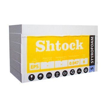 Пінопласт Шток (Shtock) EPS S, 50мм, 0.5*1м 000-11804004-1167 фото
