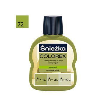 Фарбник Снєжка (Sniezka) Colorex №72 (оливковий) 100 мл 000-10304024-3655 фото