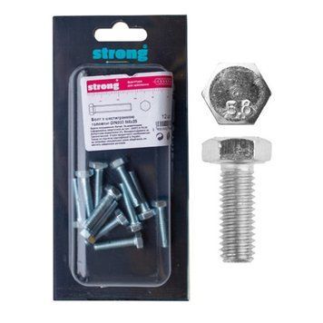 Болт з шестигранною головкою Strong DIN933, М6х25 мм, (12 шт) 000-94208745-8921 фото