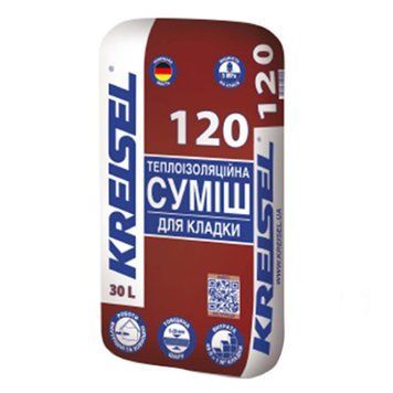 Теплоізоляційна суміш для кладки Крайзель (Kreisel) 120, 30л 000-10601010-4006 фото