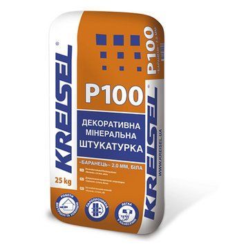 Штукатурка мінеральна "Камінцева" зерно 2,0 мм. Крайзель (Kreisel) BR P100, 25 кг 000-10606004-6759 фото