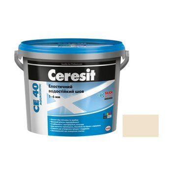 Шов кольоровий еластичний водостійкий Церезіт (Ceresit) СЕ40, №40, жасміновий, 2кг 000-10109007-6158 фото