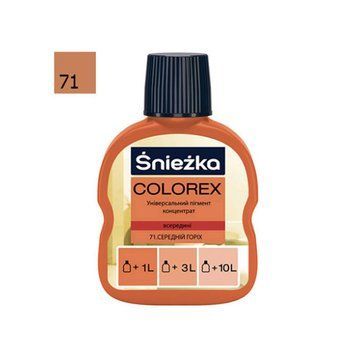 Фарбник Снєжка (Sniezka) Colorex № 71 (горіх середній) 100 мл 000-10304023-3674 фото