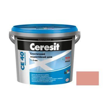 Шов кольоровий еластичний водостійкий Церезіт (Ceresit) СЕ40, №34, рожевий, 2кг 000-10109018-6776 фото