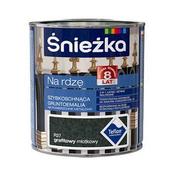 Емаль на іржу молоткова Снєжка (Sniezka), графітовий, 2.5л 000-10308010-3424 фото