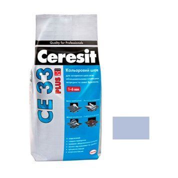 Шов кольоровий Церезіт (Ceresit) СЕ33 Plus, №180, світло-блакитний, 2кг 000-10108114-6962 фото
