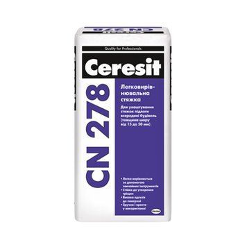 Стяжка легковирівнювальна Церезіт (Ceresit) CN278, 25кг 000-10106006-6863 фото