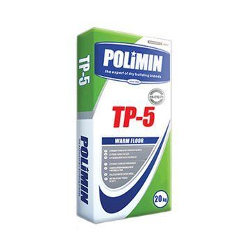 Самовирівнююча суміш гіпсова Полімін (Polimin) ТП5 Warm Floor, 3-40мм, 20кг 000-12200304-6865 фото