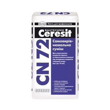 Самовирівнювальна суміш Церезіт (Ceresit) CN72, 1-10мм, 25кг 000-10106003-6866 фото