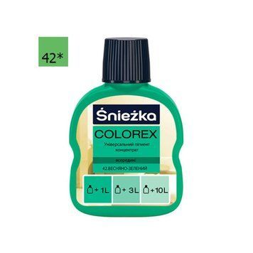 Фарбник Снєжка (Sniezka) Colorex №42 (зелений весняний) 100 мл 000-10304011-3664 фото