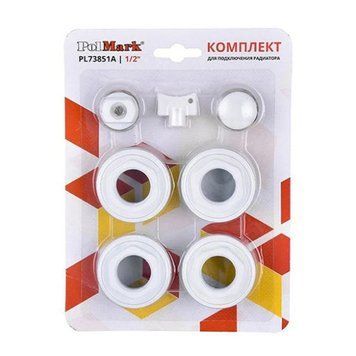 Комплект для підключення секційних радіаторів Полмарк (Polmark), 1/2"-1" 000-98866984-9992 фото