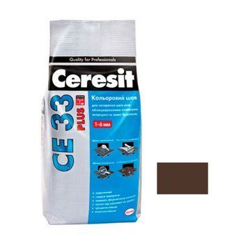 Шов кольоровий Церезіт (Ceresit) СЕ33 Plus, №132, теракотовий, 2кг 000-10108066-6966 фото