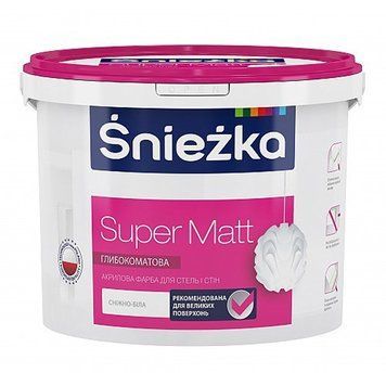 Інтер&rsquo;єрна акрилова фарба глибоко матова Снєжка (Sniezka) Super Matt, 1,4 кг 000-10314010-3315 фото