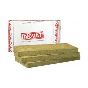 Базальтова вата Ізоват (Izovat), 50мм, 0.6*1м, 80кг/м3, 3.6м2 000-2149442-1131 фото