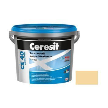 Шов кольоровий еластичний водостійкий Церезіт (Ceresit) СЕ40, №25, сахара, 2кг 000-10109020-6777 фото