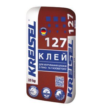 Клей для блоків з піно- та газобетону Крайзель (Kreisel) 125 Зима, 25кг 000-98868348-4025 фото