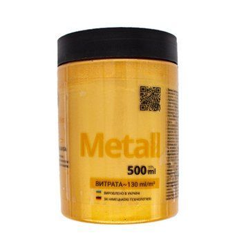 Декоративна фарба Ельф MetallicEffect Farbe, золотий, 0.5л 000-98875010-3875 фото