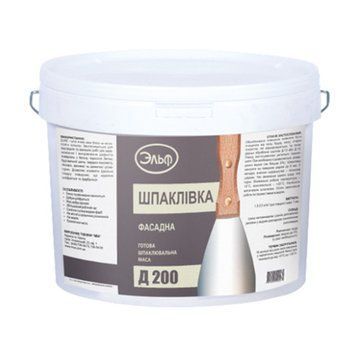 Шпаклівка фасадна Ельф Д200, 1.5кг 000-98871304-6928 фото