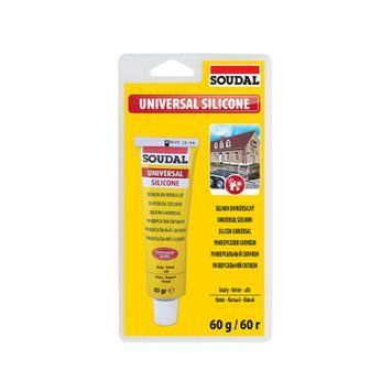Герметик силіконовий універсальний Соудал (Soudal), прозорий, 60г 000-98873129-7180 фото